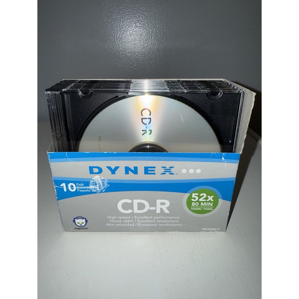 Dynex CD-R‎ *EIGHT*Pack With Slim Jewel Cases 80 Min 700 MB NEW